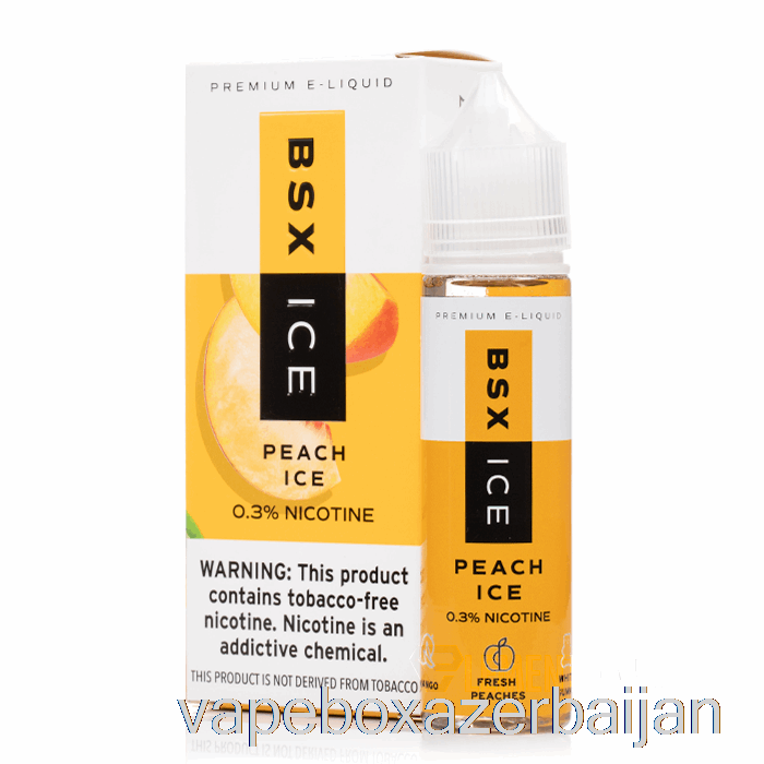 E-Juice Vape Peach Ice - BSX ICE - 60mL 6mg